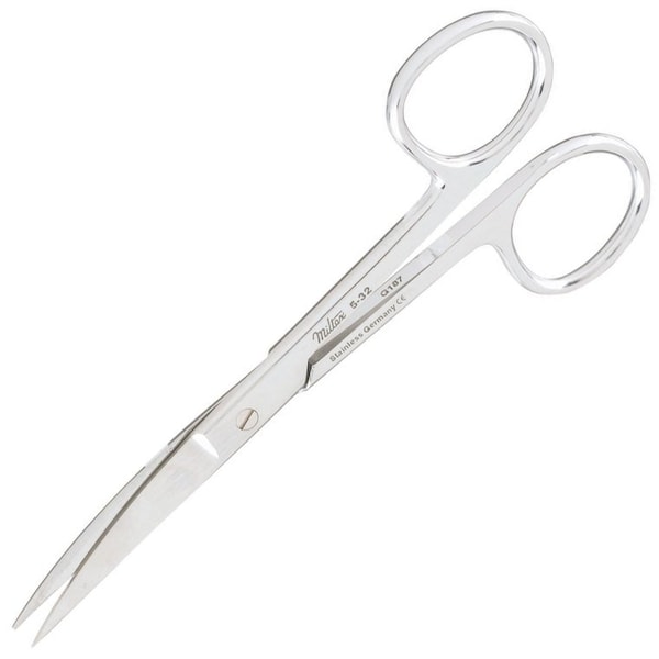 Vantage Operating Scissors, 4.5in, Curved with Sharp/Sharp Tip
